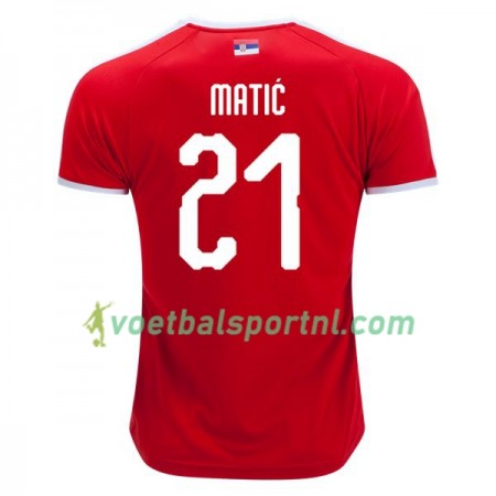 Serbia Matic 21 Thuis Shirt WK voetbal 2018